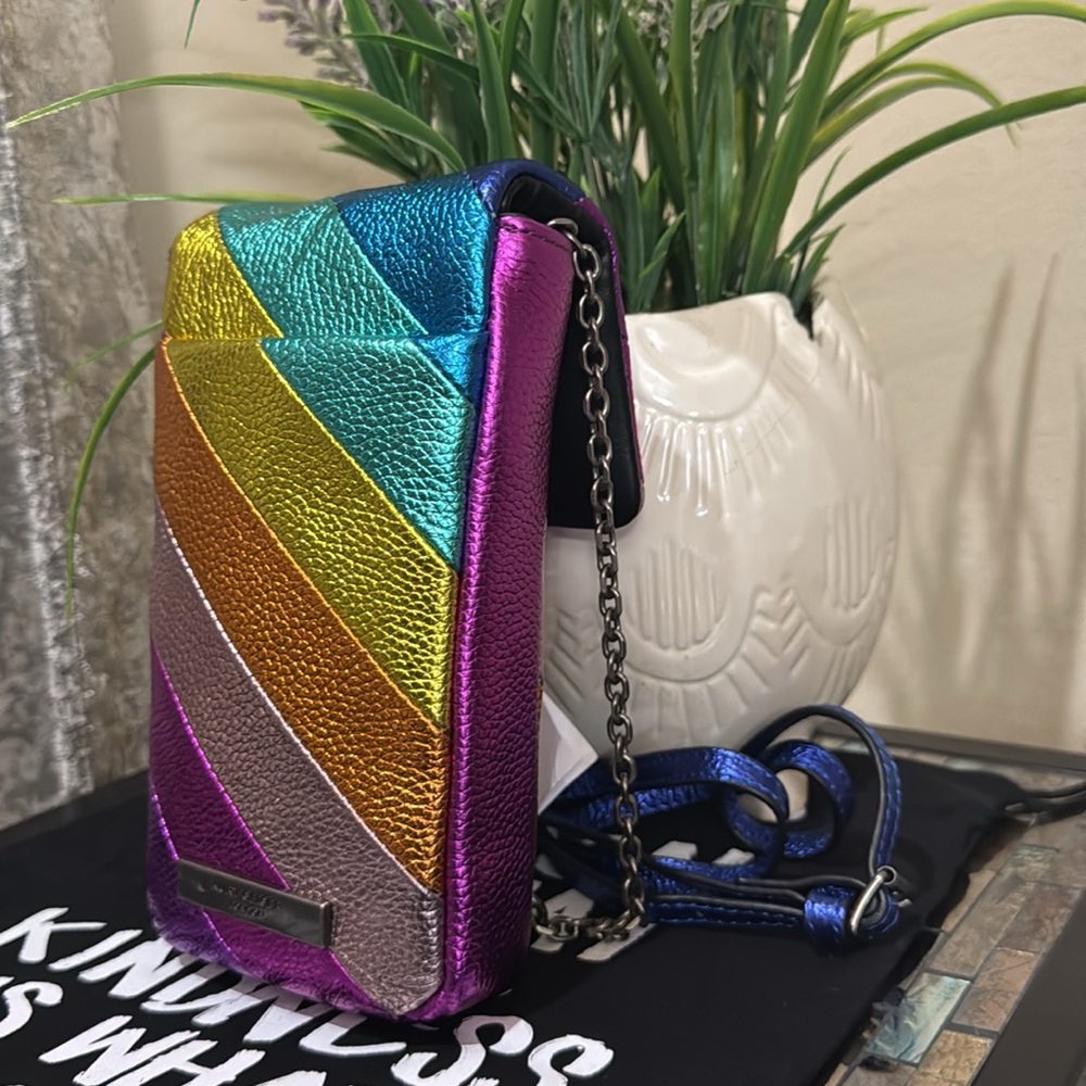 Kurt Geiger London
Metallic Rainbow Phone Crossbody Bag - Picture 7 of 12